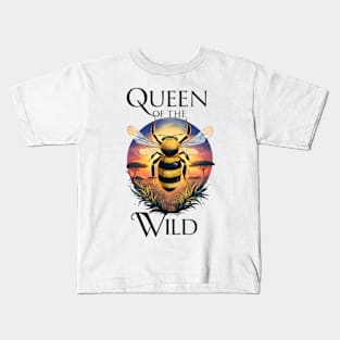 Majestic Bee: Queen of the Wild Kids T-Shirt